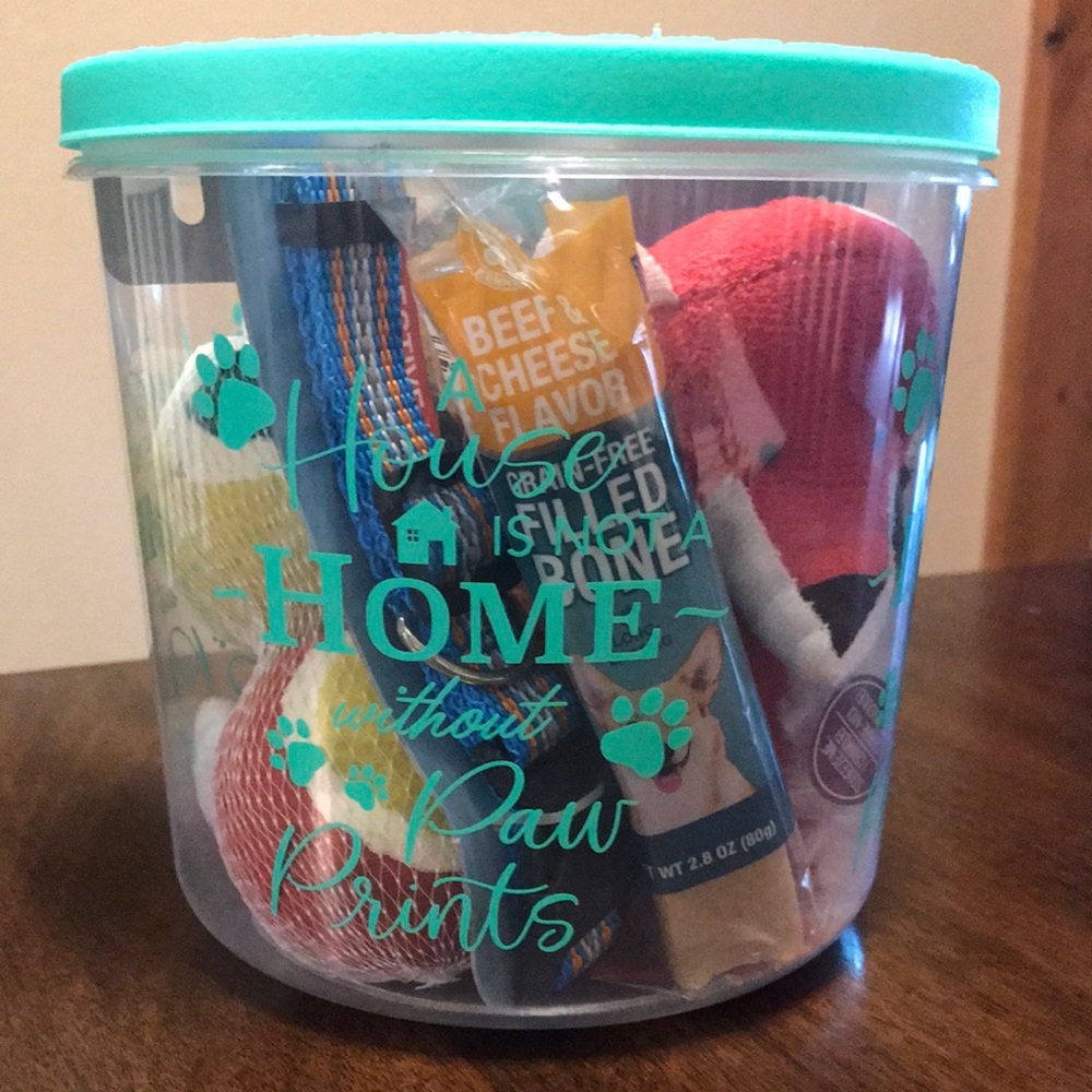 Toy and Treat Container Gift Package